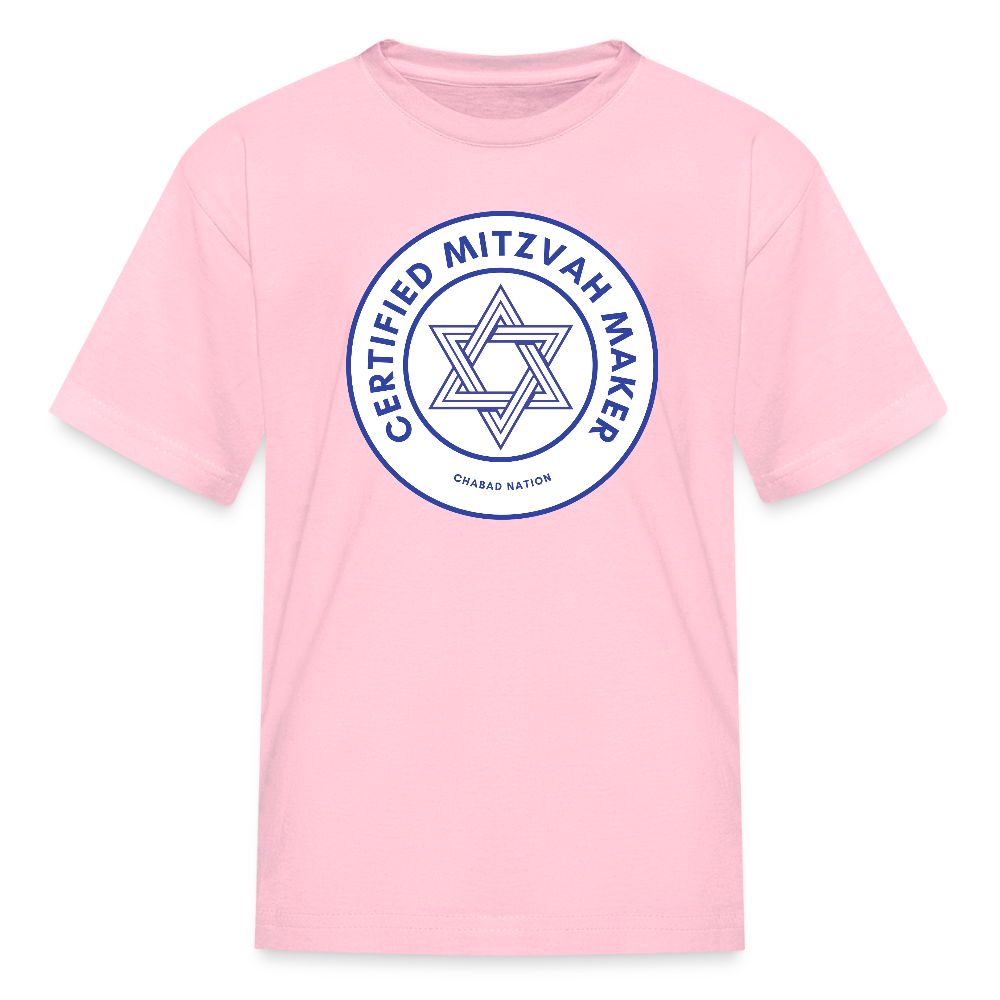 Certified Mitzvah Maker Kids' T-Shirt - pink