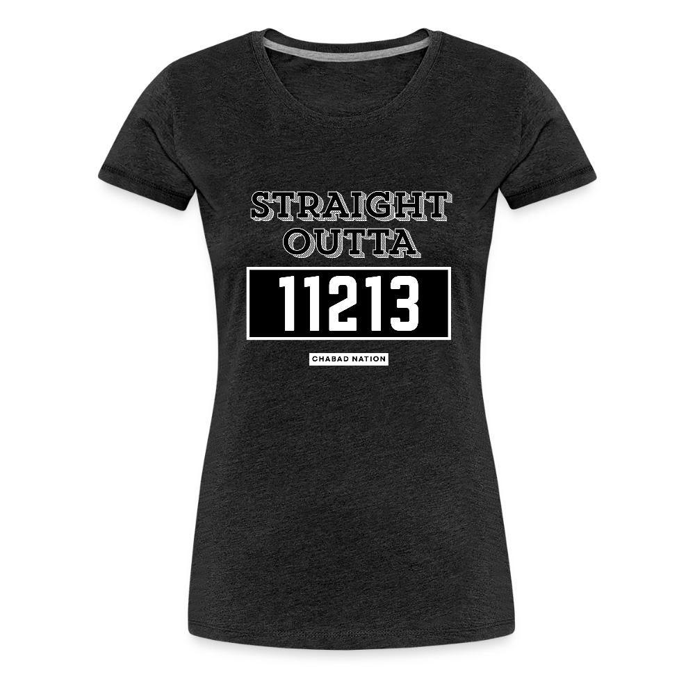 Straight Outta 11213 Women’s Premium T-Shirt - charcoal grey