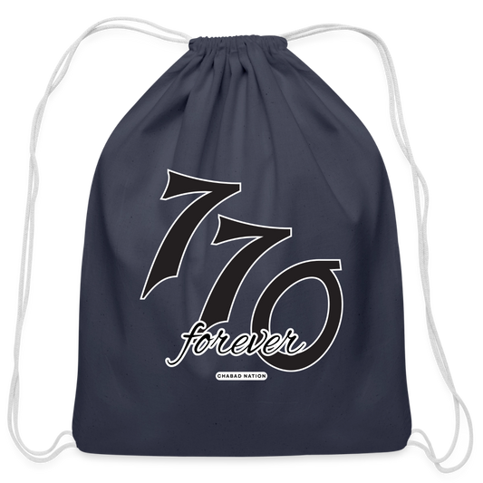770 Forever Cotton Drawstring Bag - navy