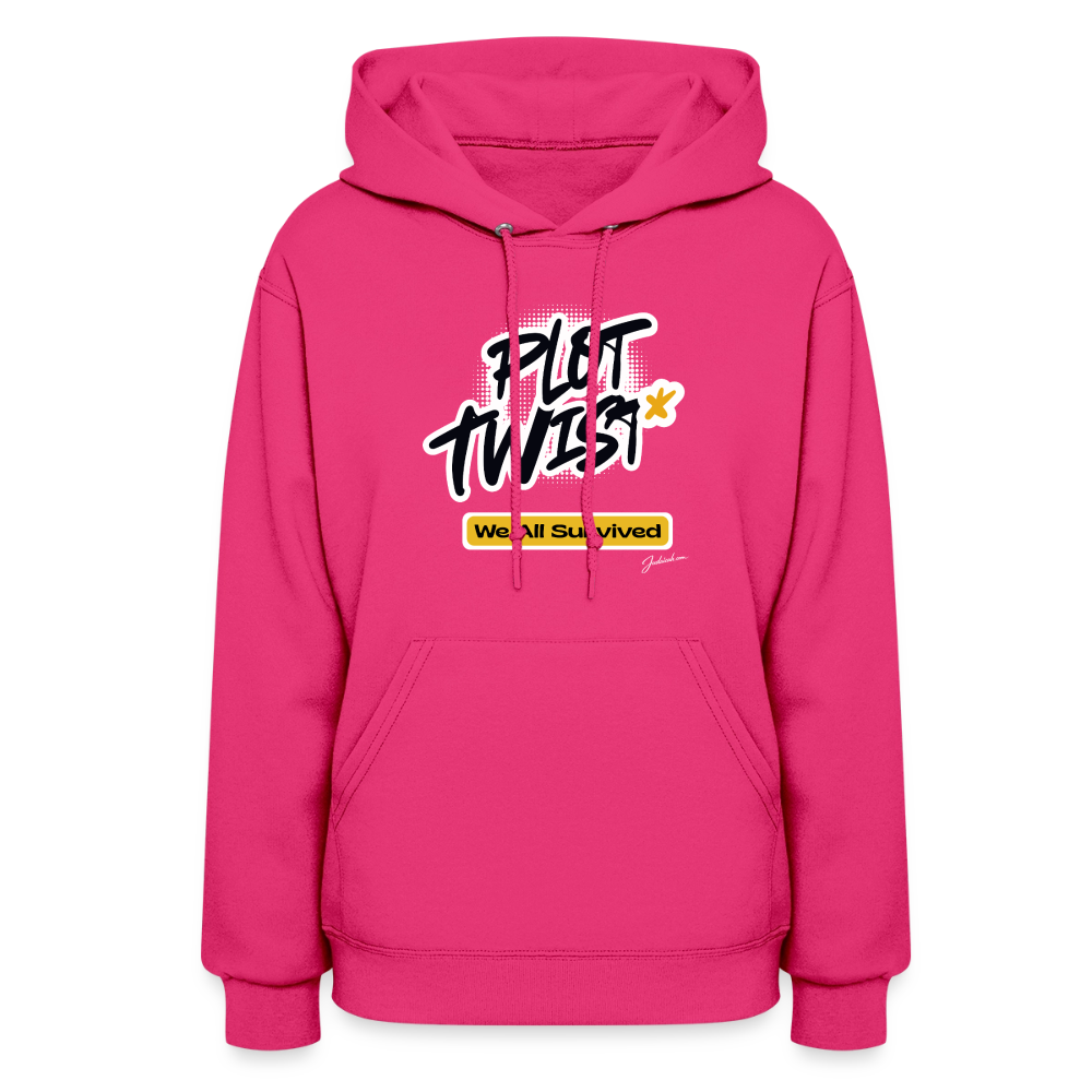 Plot Twist Women's Hoodie - fuchsia
