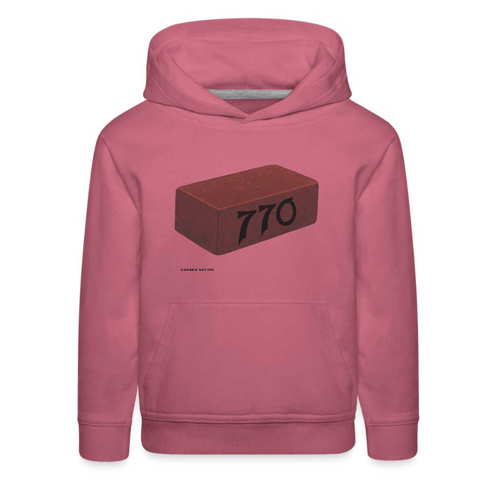770 Solid Brick Kids‘ Premium Hoodie - mauve