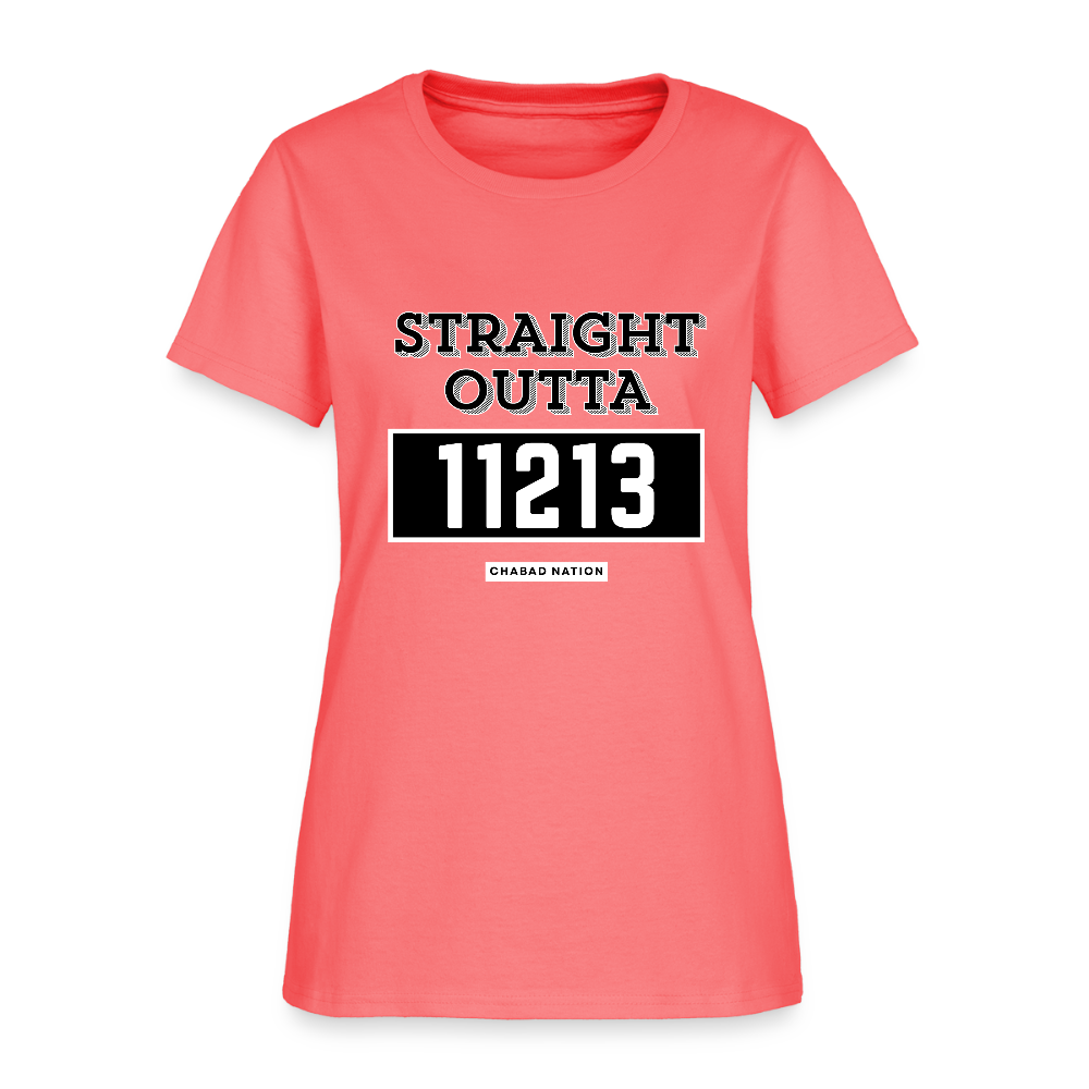 Straight Outta 11213 Women's T-Shirt - coral