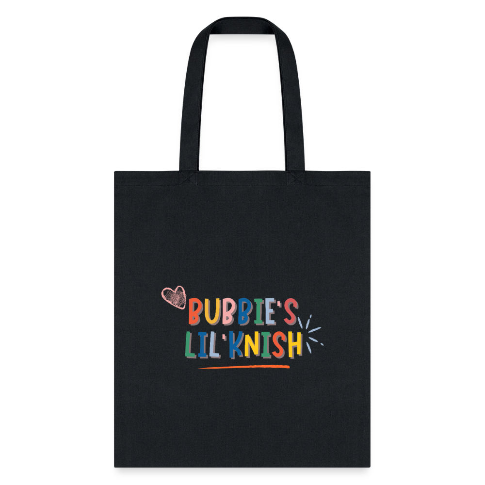 Bubbie's Lil' Knish Tote Bag - black