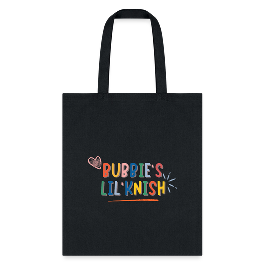 Bubbie's Lil' Knish Tote Bag - black