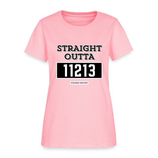 Straight Outta 11213 Women's T-Shirt - pink