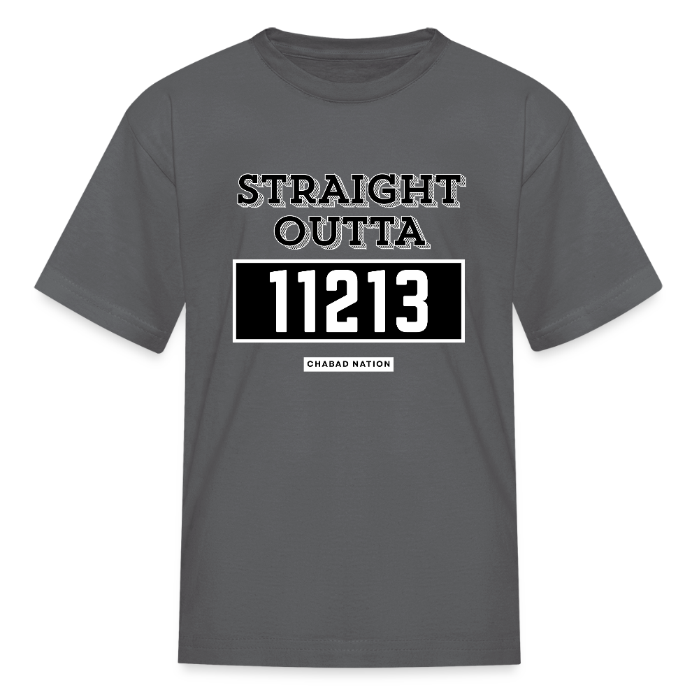 Straight Outta 11213 Kids' T-Shirt - charcoal