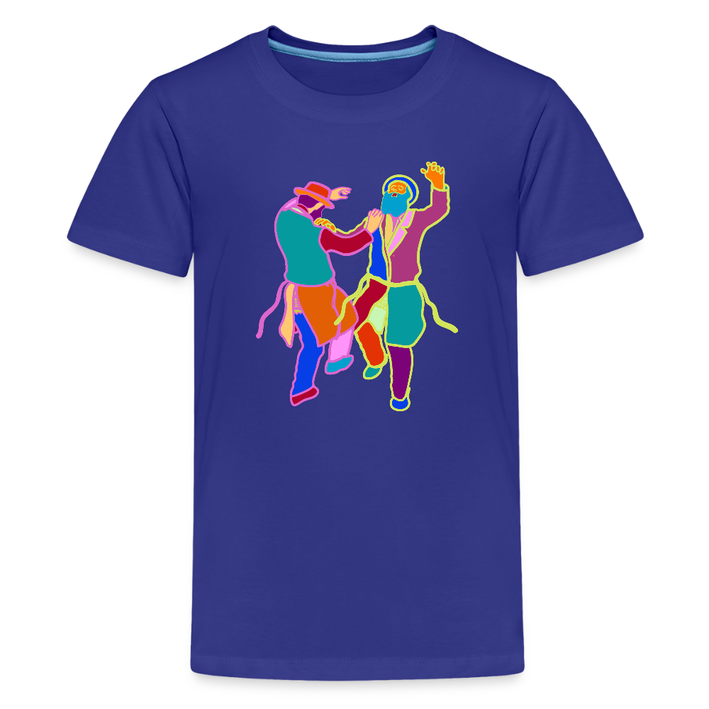 Colorful Dancing Rabbis Kids' Premium T-Shirt - royal blue