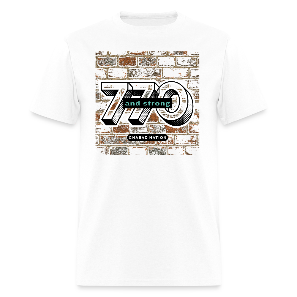 770 And Strong Men's T-Shirt | GILDAN 5000 - white