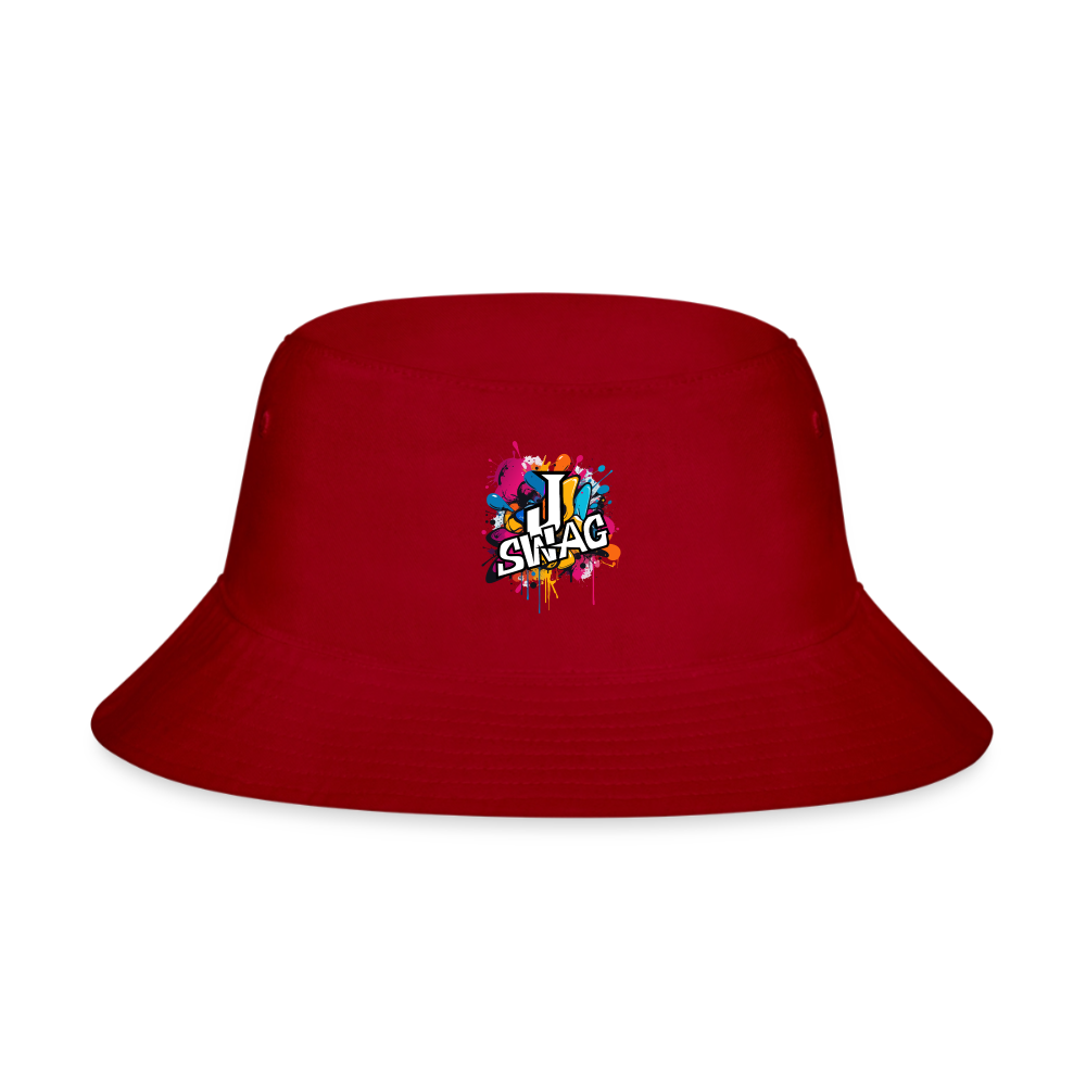 Jswag Logo  Bucket Hat - red