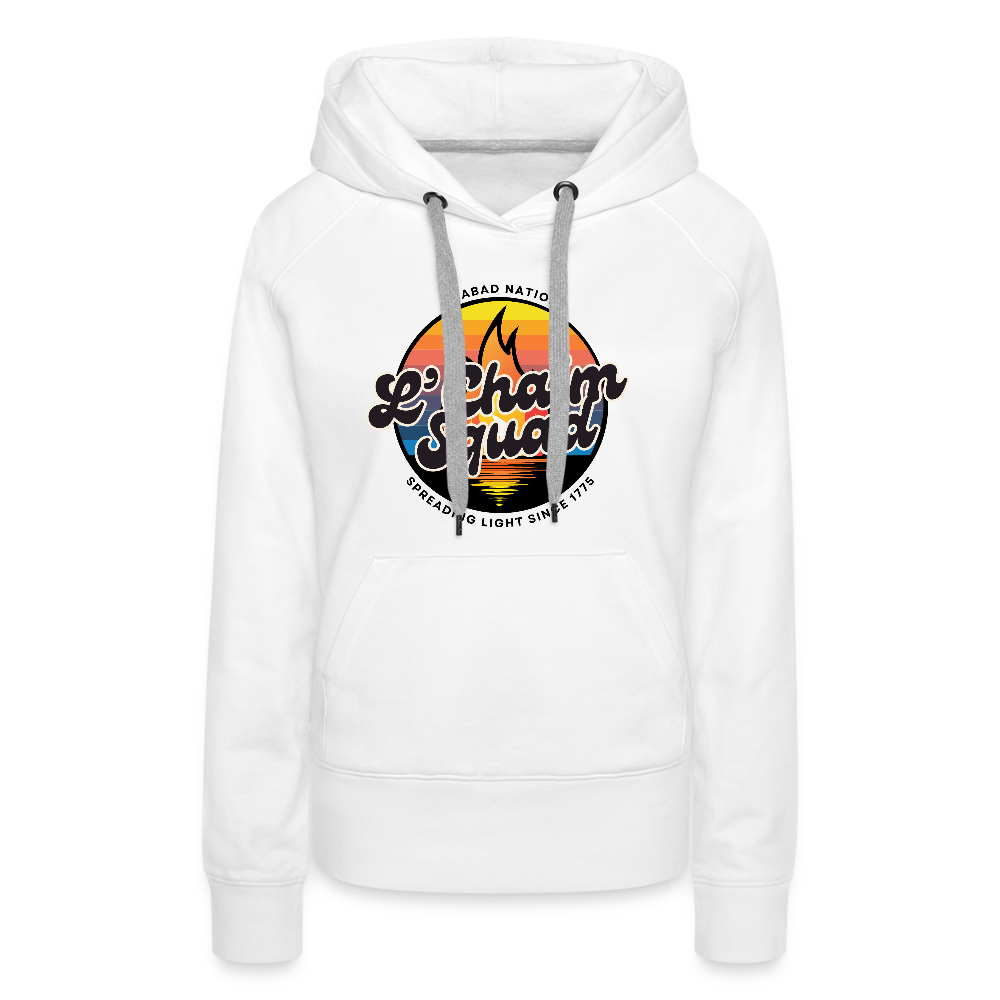 L’Chaim Squad – Spreading Light Women’s Premium Hoodie - white