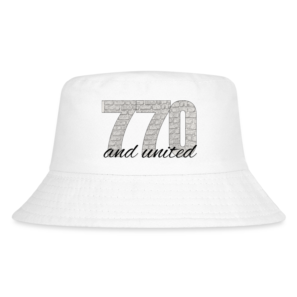 770 And United Kid's Bucket Hat - white