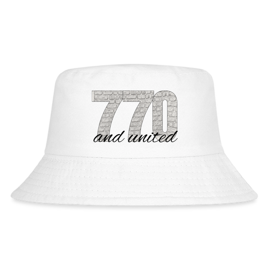 770 And United Kid's Bucket Hat - white