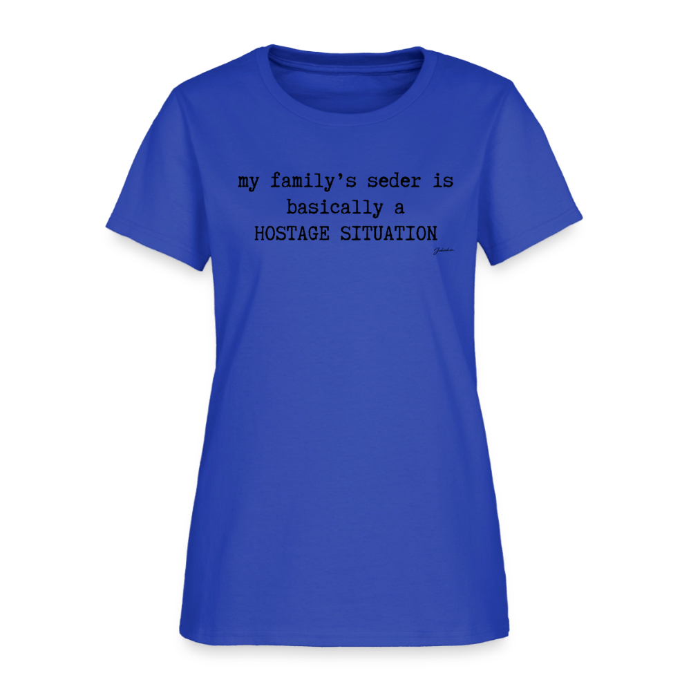 Seder Hostage Women's T-Shirt - royal blue