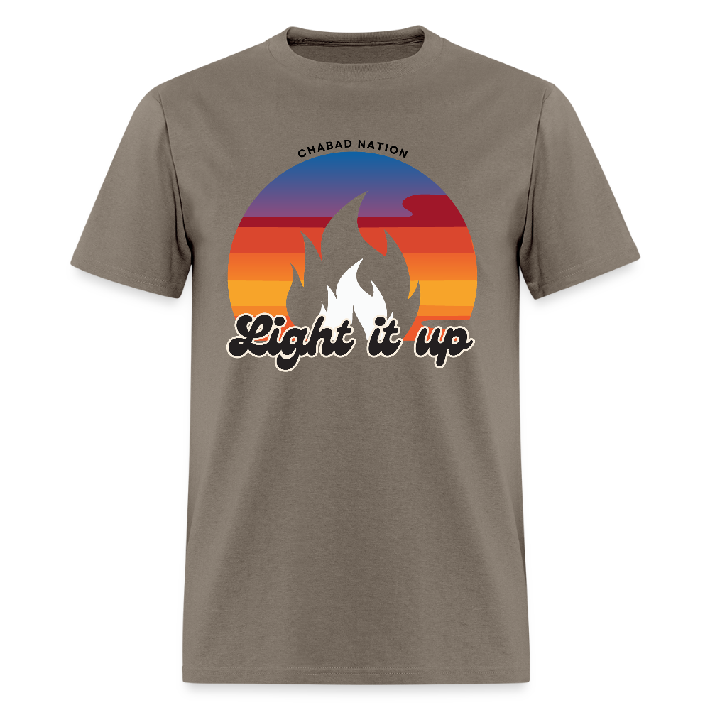 Light It Up Men's T-Shirt | GILDAN 5000 - safari
