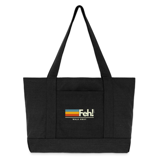 Feh! Cotton Pigment Dyed Tote Bag - washed black