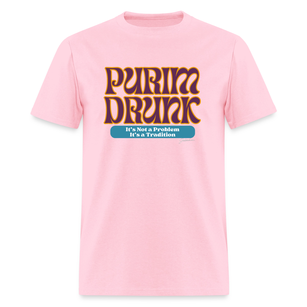 Purim Drunk Men's T-Shirt | GILDAN 5000 - pink