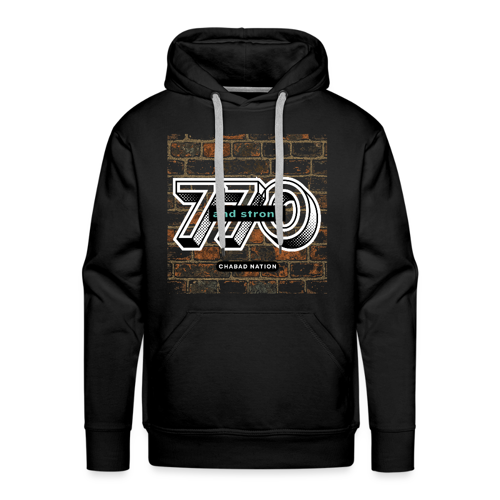 770 And Strong Men’s Premium Hoodie - black