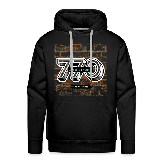 770 And Strong Men’s Premium Hoodie - black