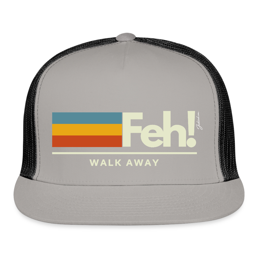 Feh! Trucker Hat - gray/black