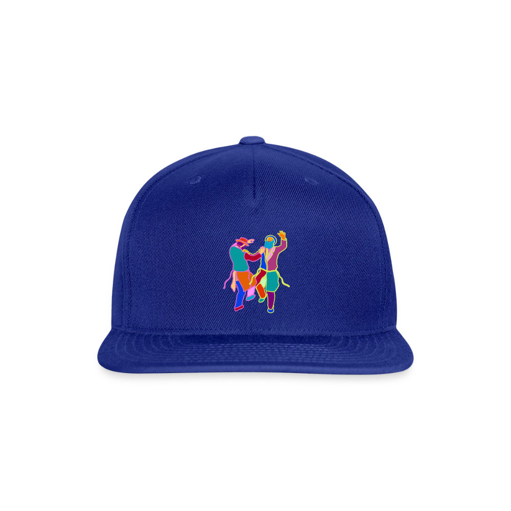Colorful Dancing Rabbis Snapback Baseball Cap - royal blue