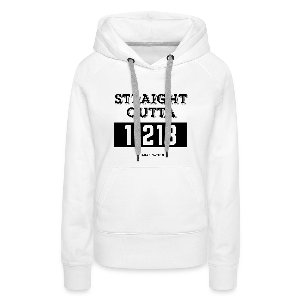 Straight Outta 11213 Women’s Premium Hoodie - white