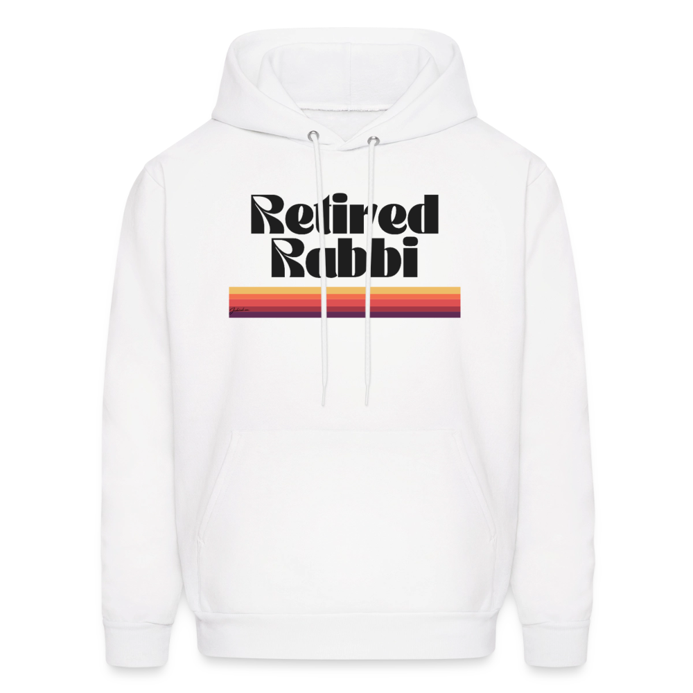 Retired Rabbi Men's Hoodie - white