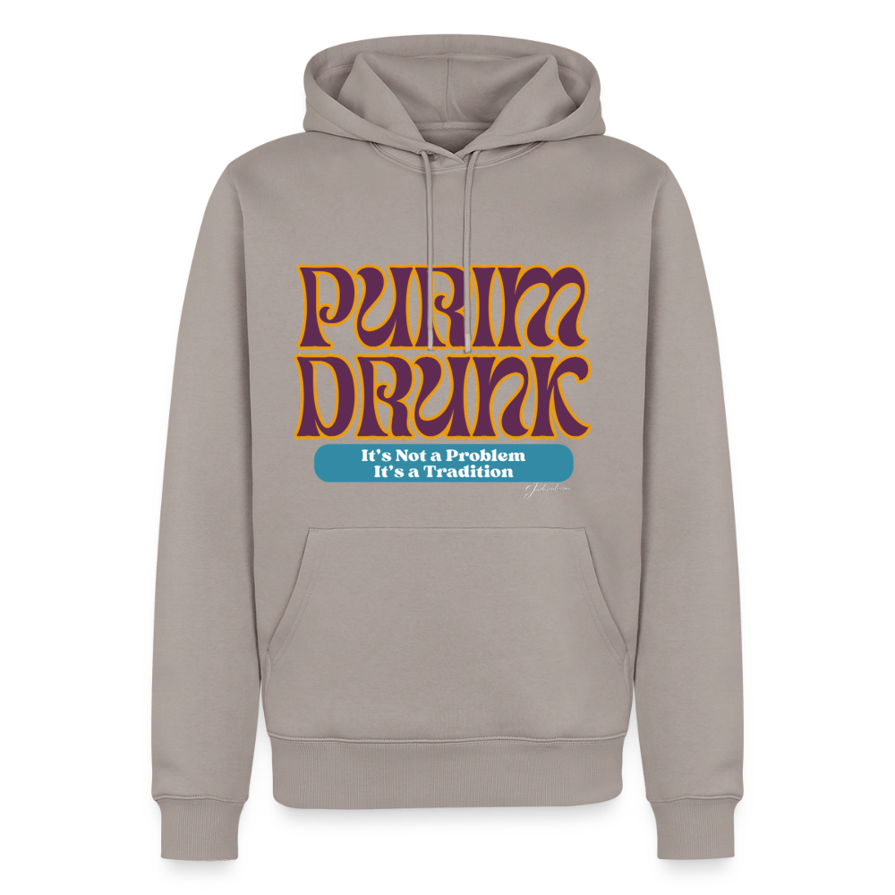 Purim Drunk Men’s Premium Hoodie - taupe