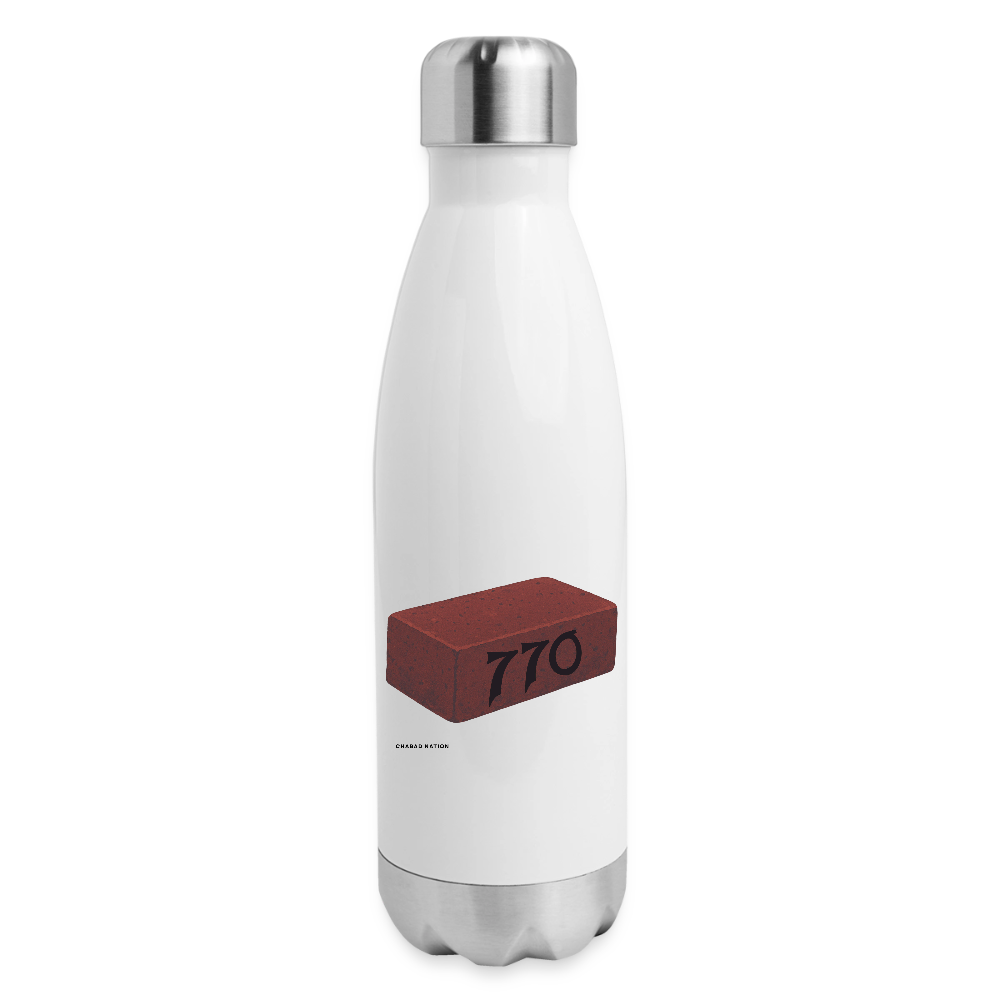 770 Solid Brick Insulated Stainless Steel Water Bottle - white