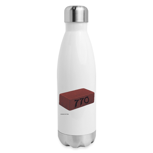 770 Solid Brick Insulated Stainless Steel Water Bottle - white