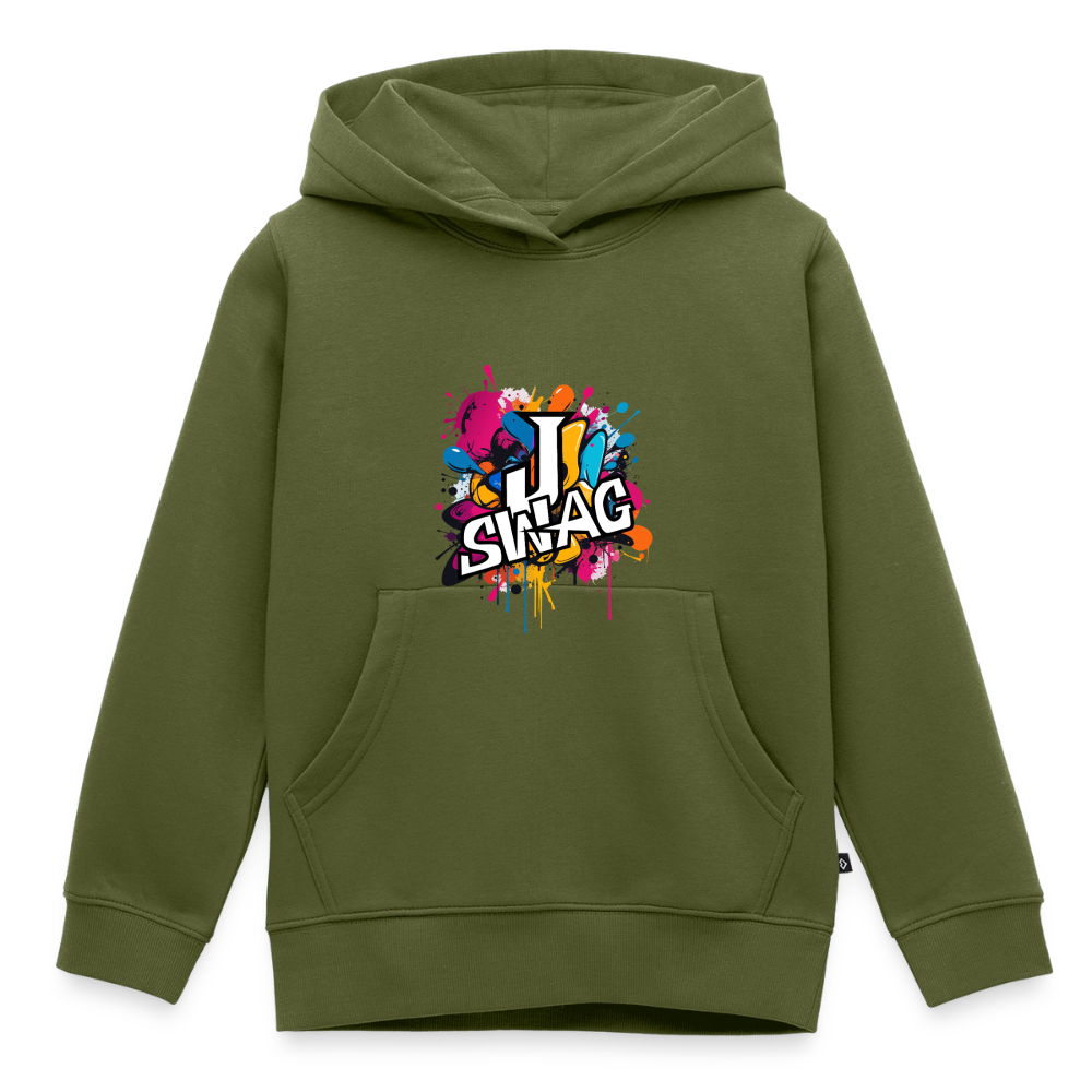 Jswag Logo Kids‘ Premium Hoodie - khaki green 