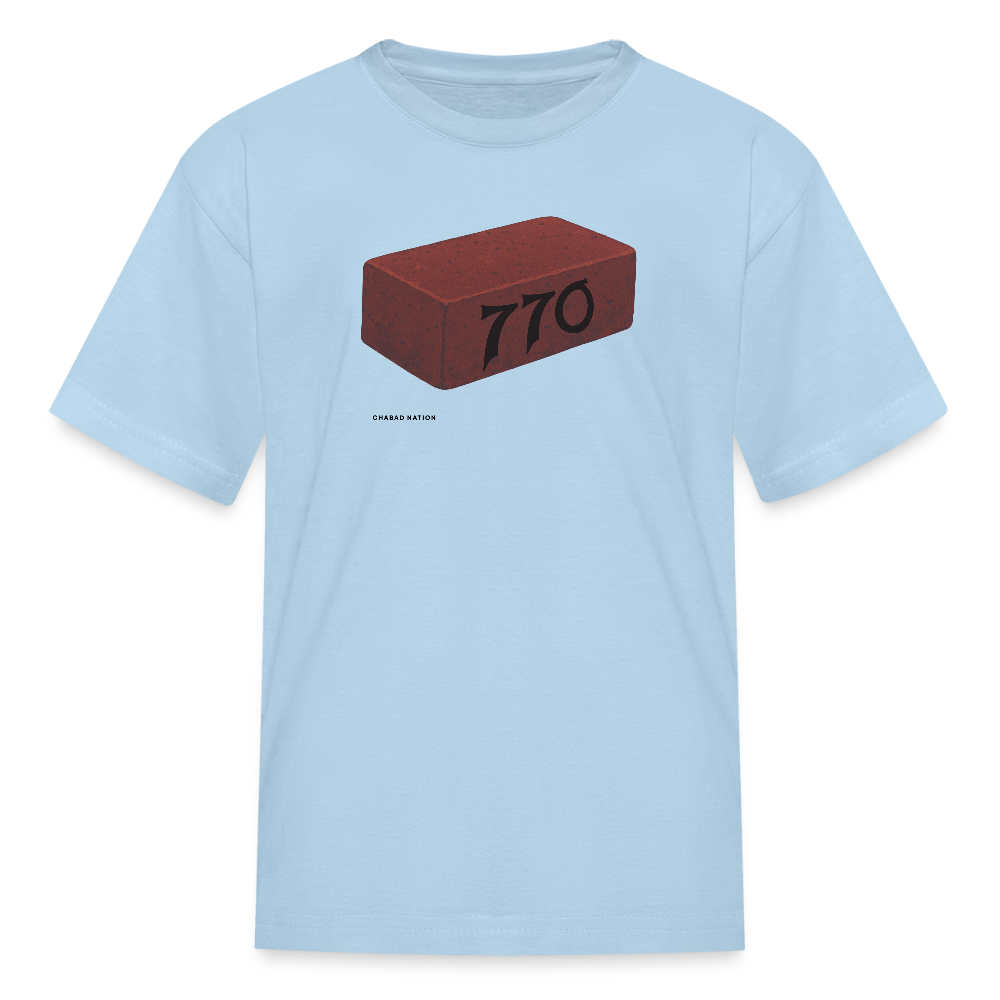 770 Solid Brick Kids' T-Shirt - powder blue