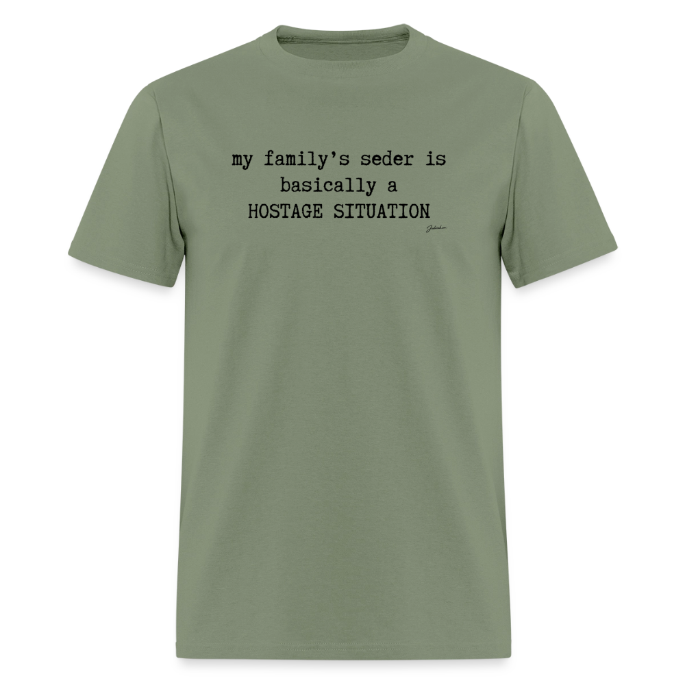 Seder Hostage Men's T-Shirt | GILDAN 5000 - military green
