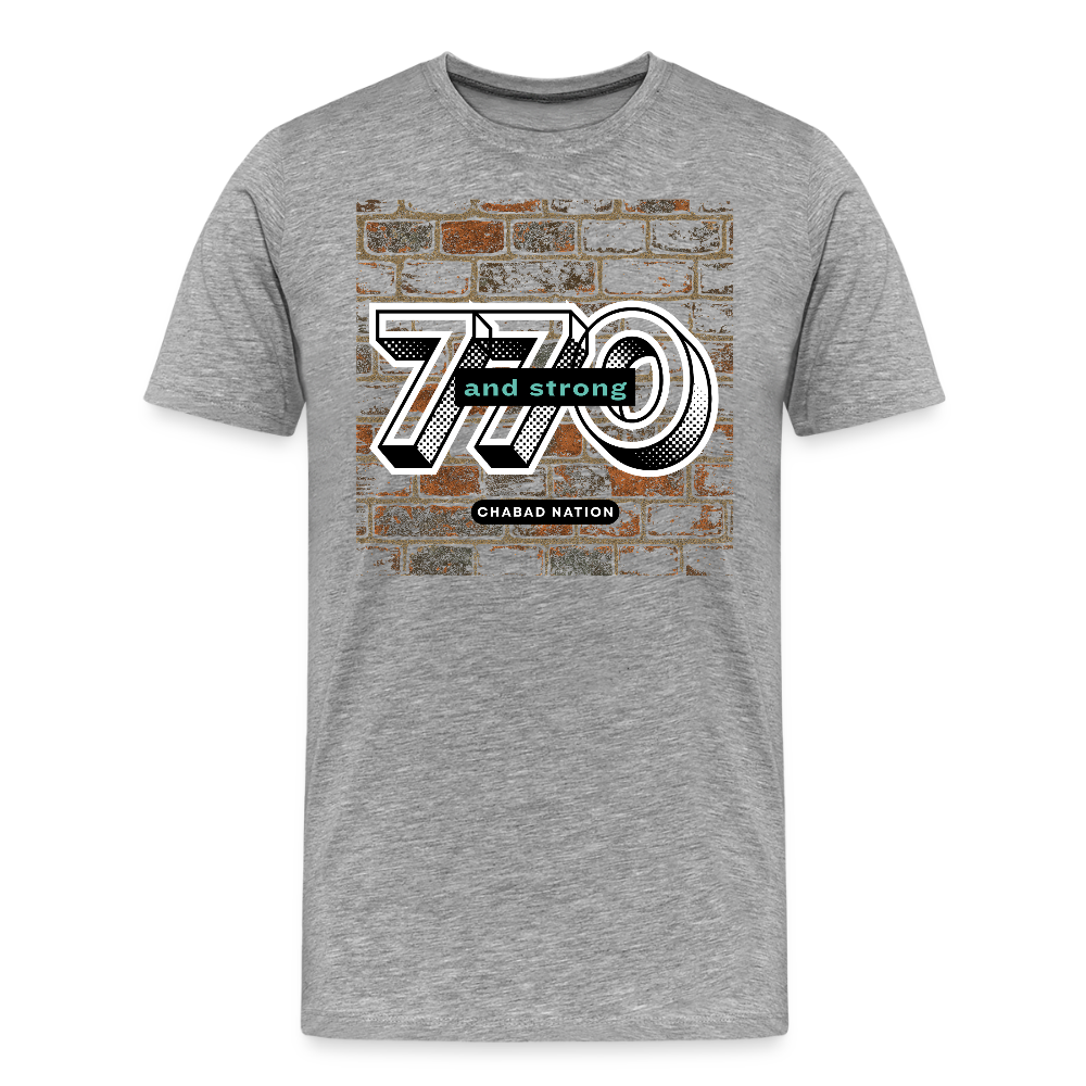 770 And Strong Men's Premium T-Shirt - heather gray