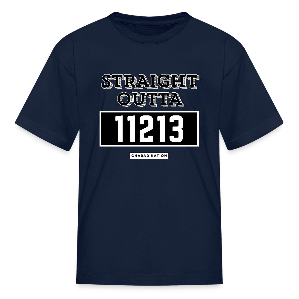 Straight Outta 11213 Kids' T-Shirt - navy