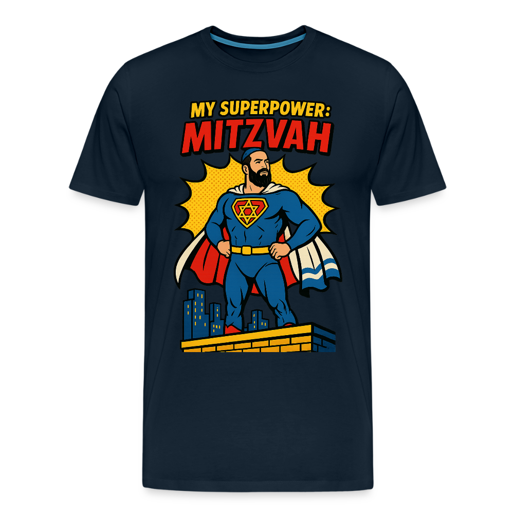 My Superpower: Mitzvah Men's Premium T-Shirt - deep navy