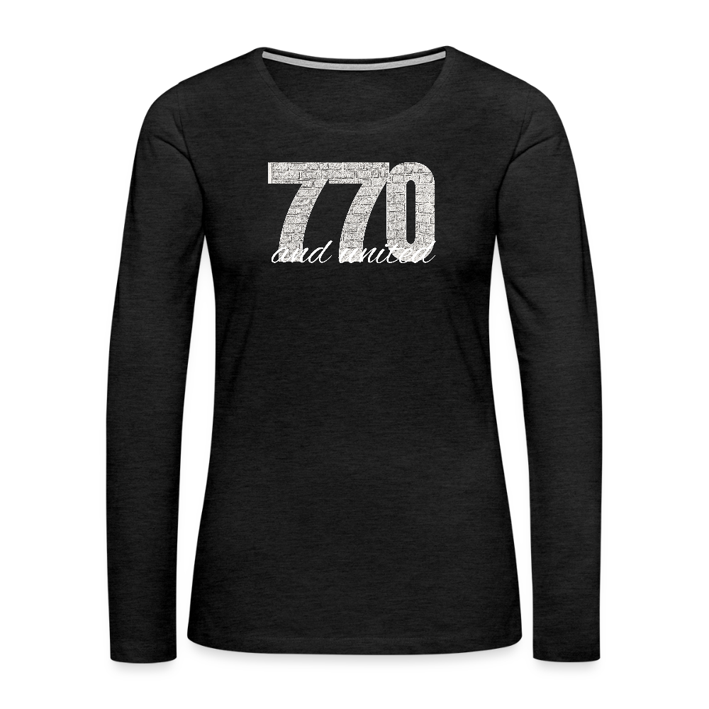 770 And United Light Women's Premium Long Sleeve T-Shirt - charcoal grey