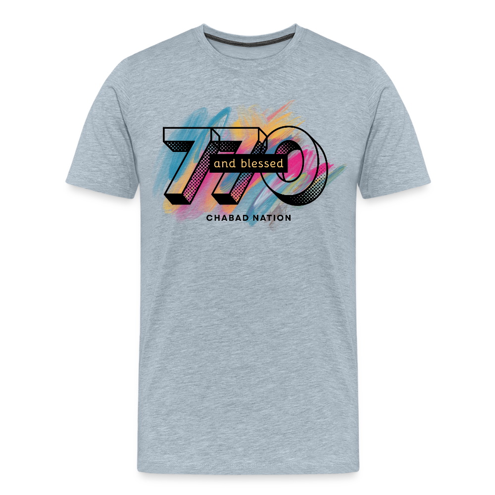 770 And Blessed Men's Premium T-Shirt - heather ice blue