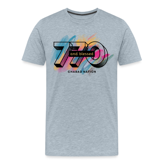 770 And Blessed Men's Premium T-Shirt - heather ice blue