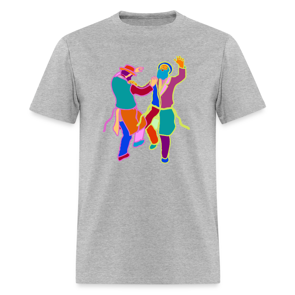 Colorful Dancing Rabbis Men's T-Shirt | GILDAN 5000 - heather gray