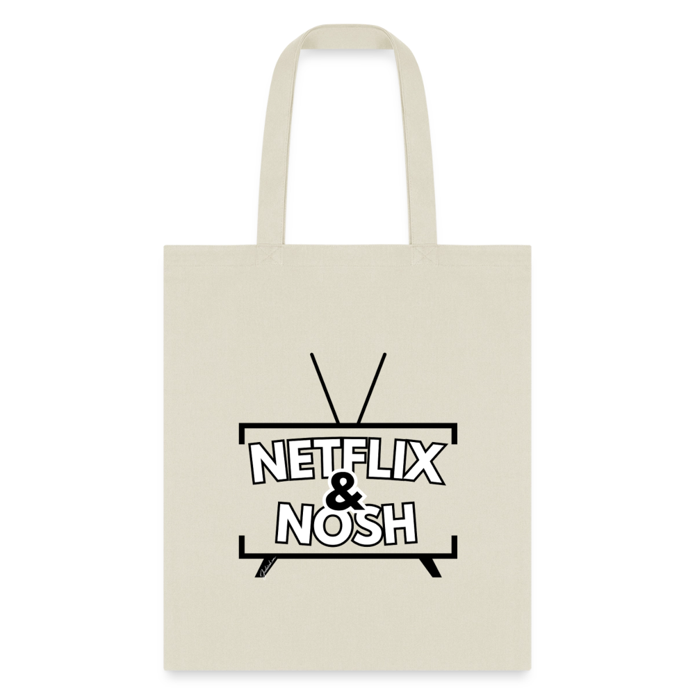 Netflix & Nosh Tote Bag - natural