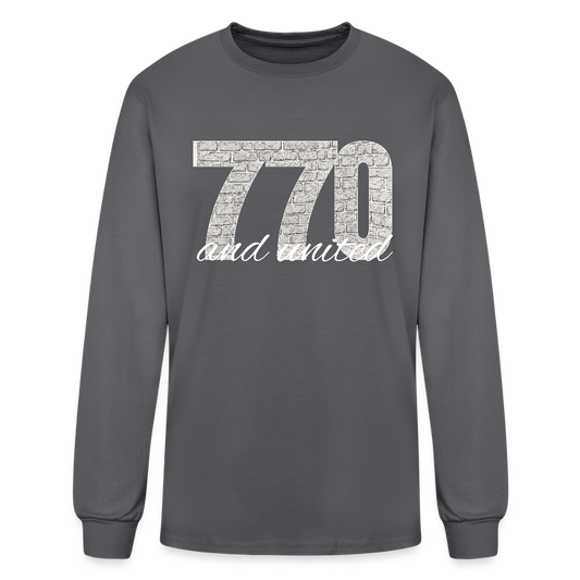 770 And United Light Men's Long Sleeve T-Shirt - charcoal
