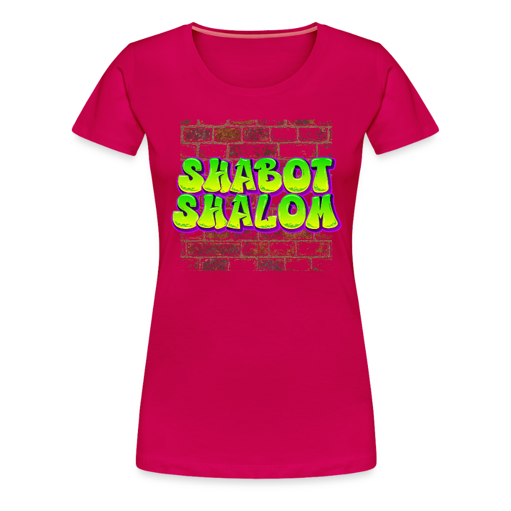 Shabot Shalom Brick 770 Graffiti Women’s Premium T-Shirt - dark pink