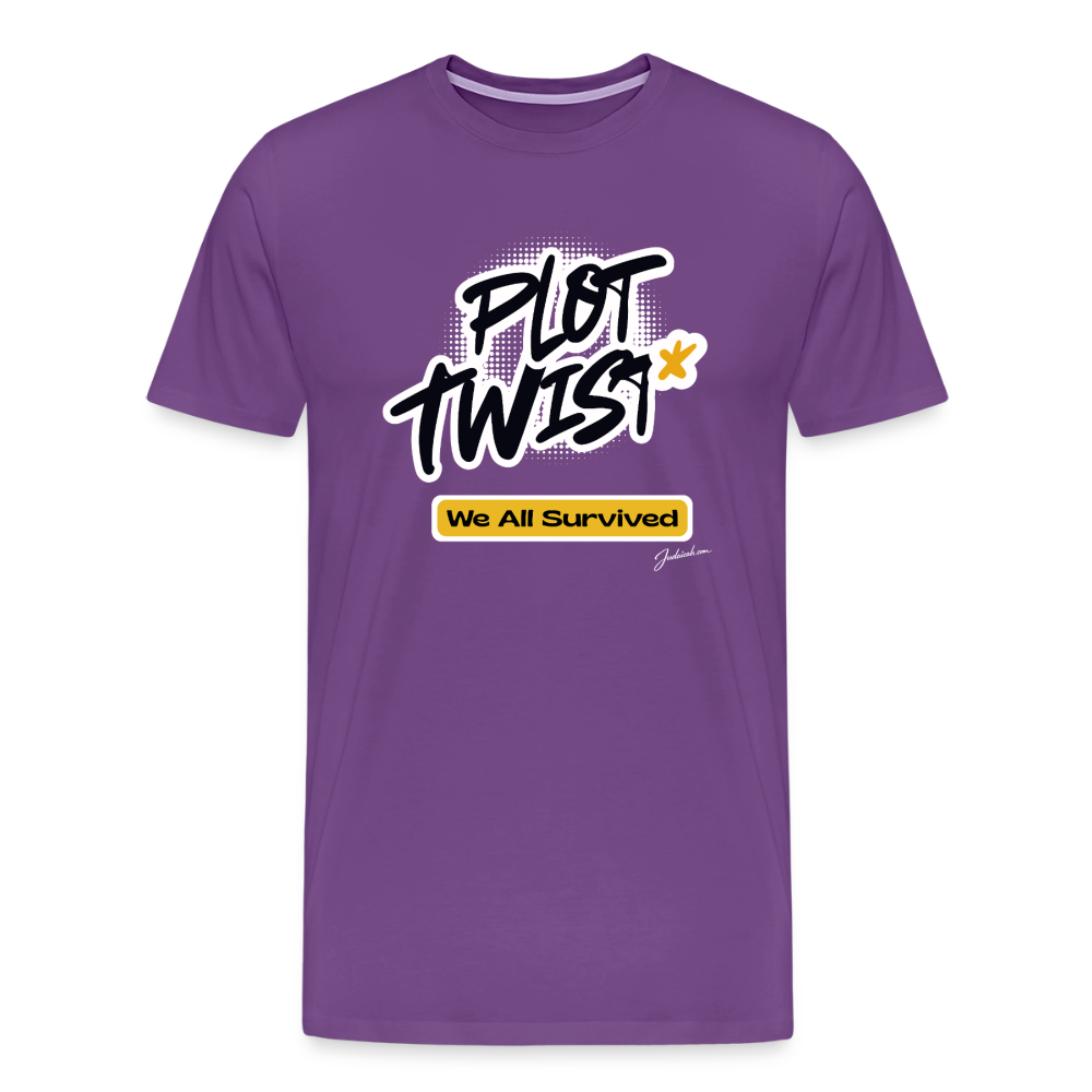Plot Twist Men's Premium T-Shirt - purple