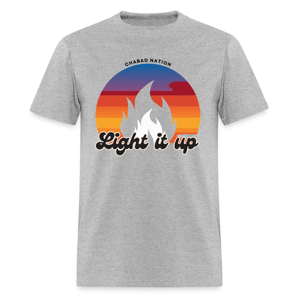 Light It Up Men's T-Shirt | GILDAN 5000 - heather gray