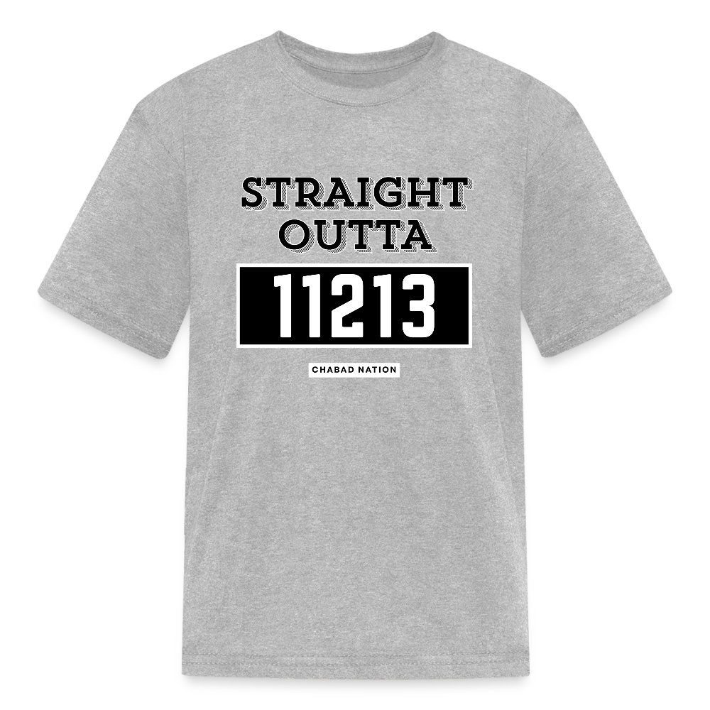 Straight Outta 11213 Kids' T-Shirt - heather gray