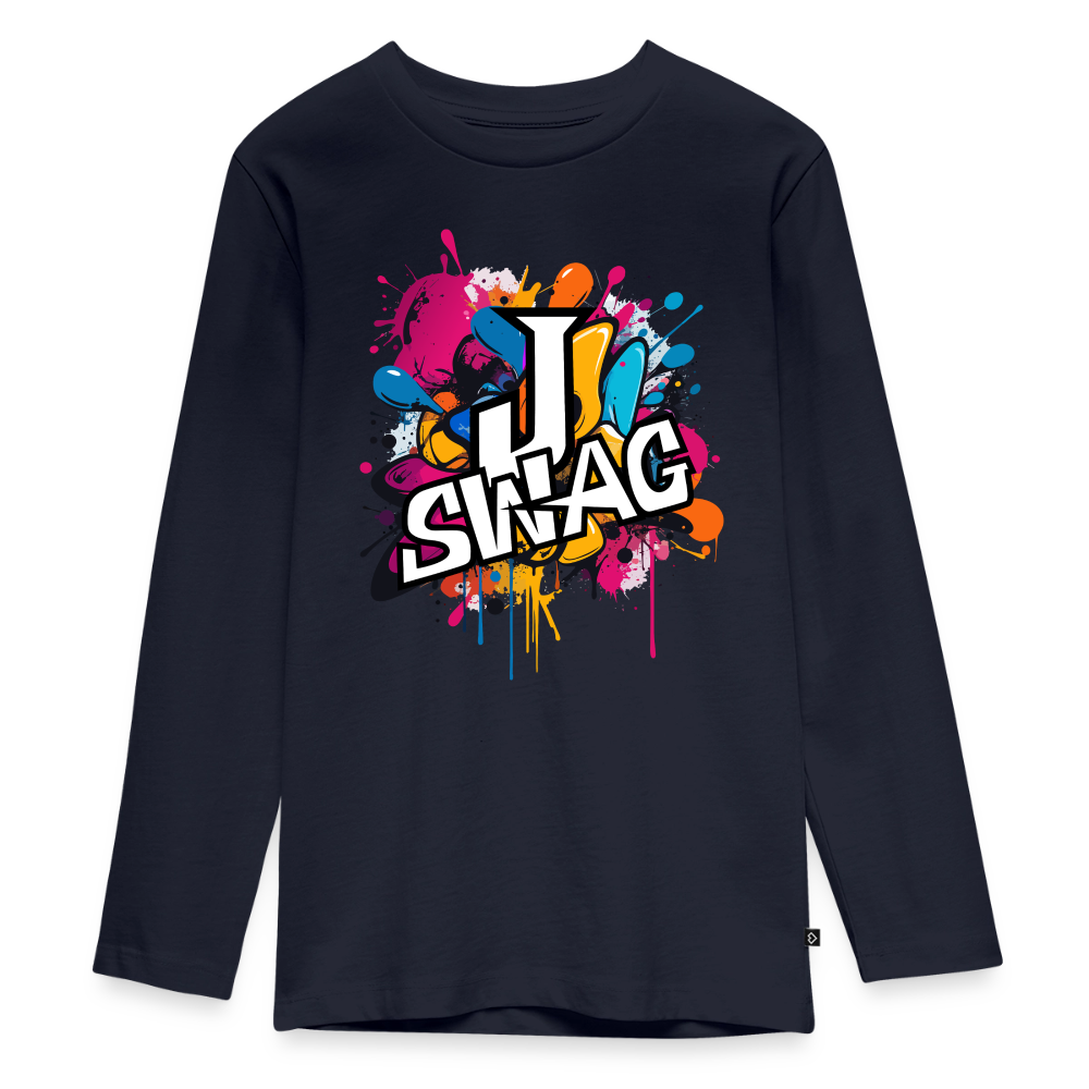Jswag Logo  Kids' Premium Long Sleeve T-Shirt - navy