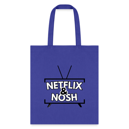 Netflix & Nosh Tote Bag - royal blue