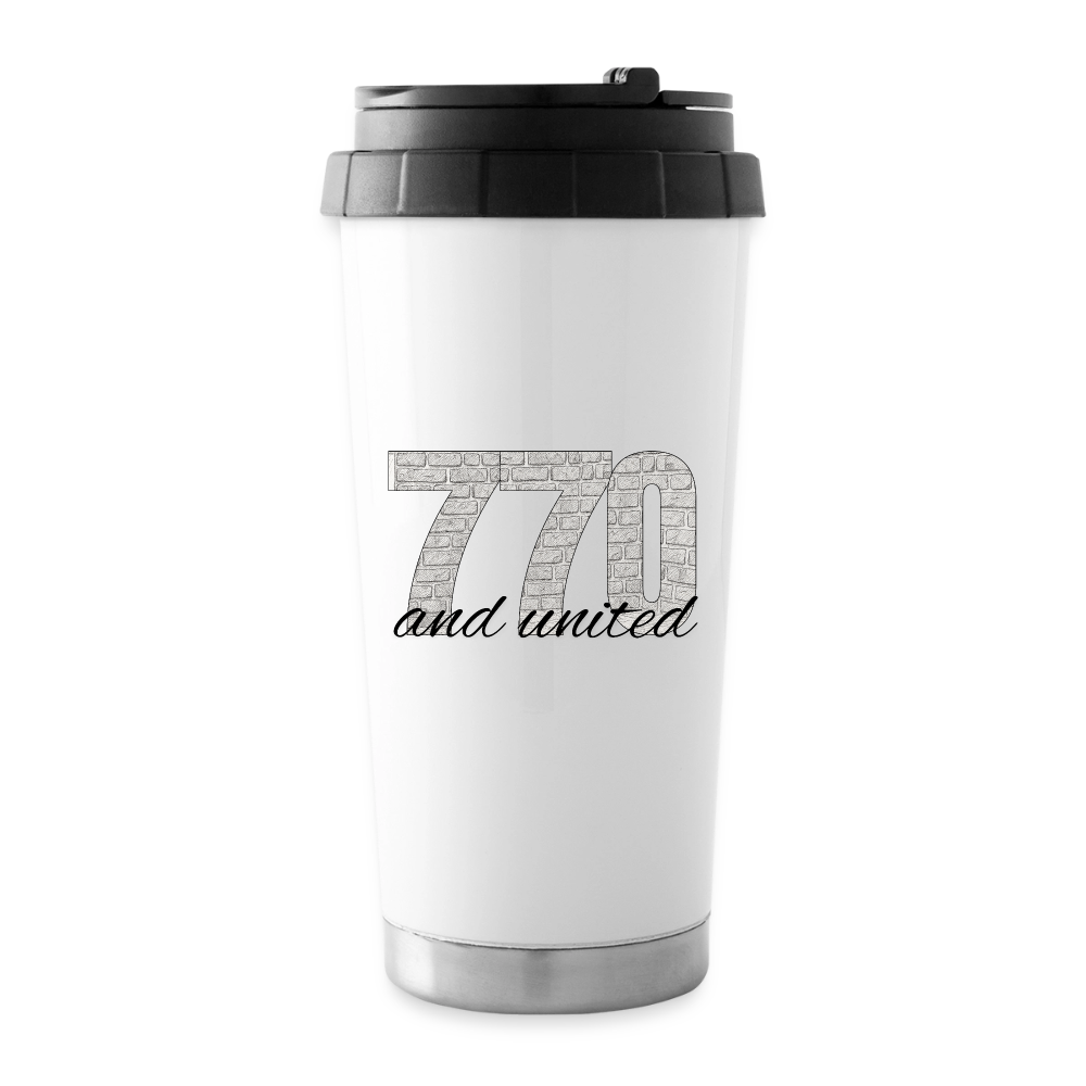 770 And United 16 oz Travel Mug - white
