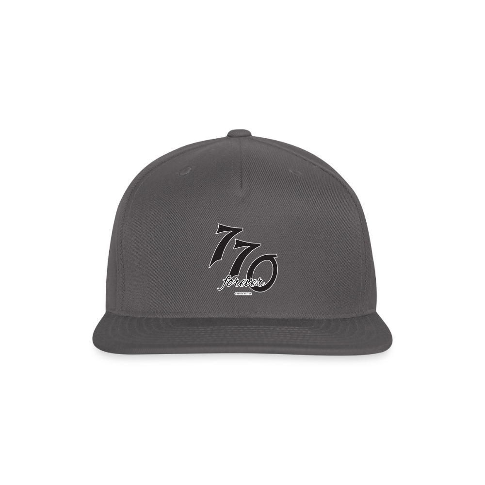 770 Forever Snapback Baseball Cap - dark grey