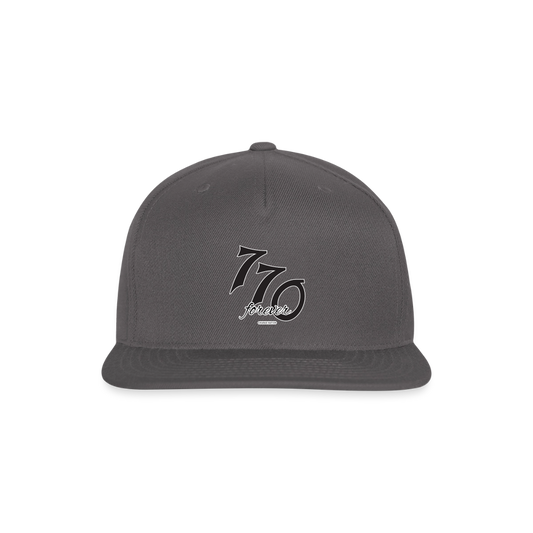 770 Forever Snapback Baseball Cap - dark grey